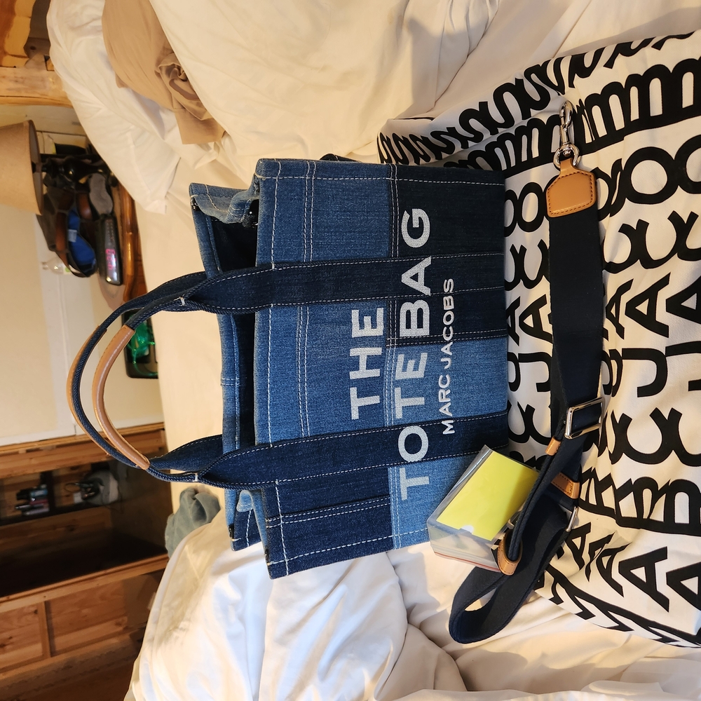 Marc Jacobs Blue Denim Tote Bag